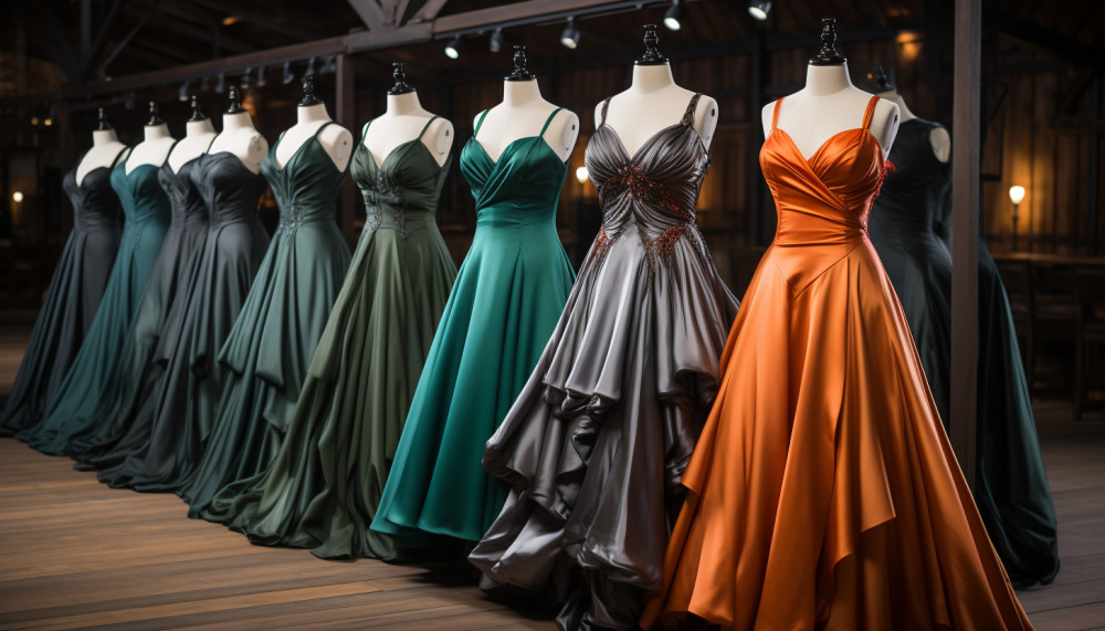 A wonderful choice of gown for an outing.